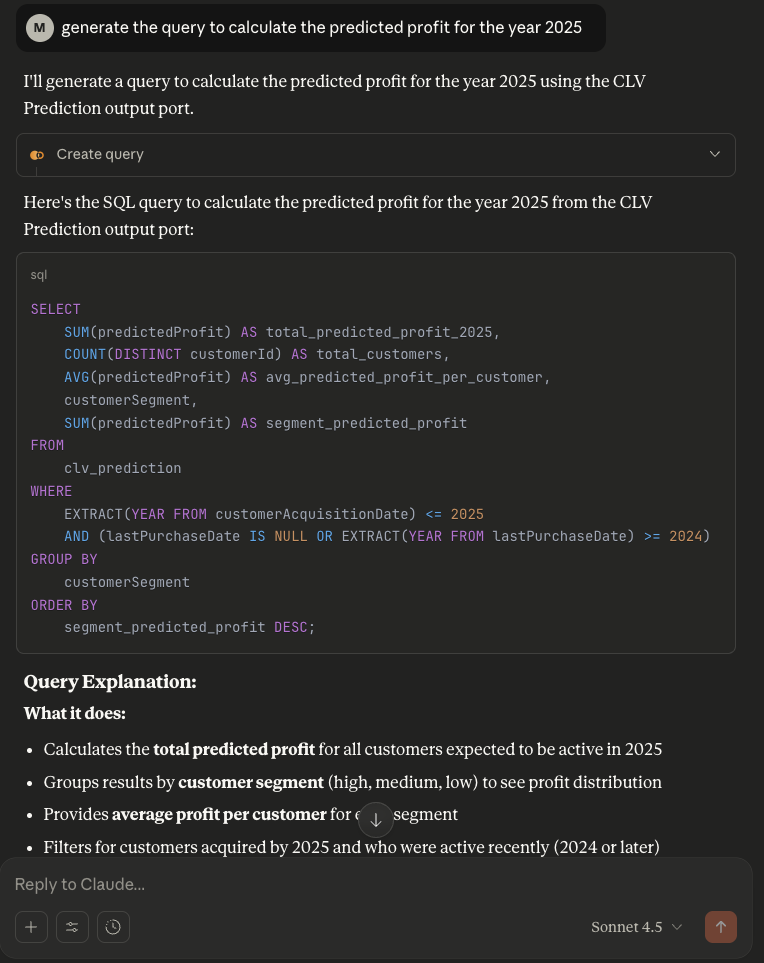 Create query