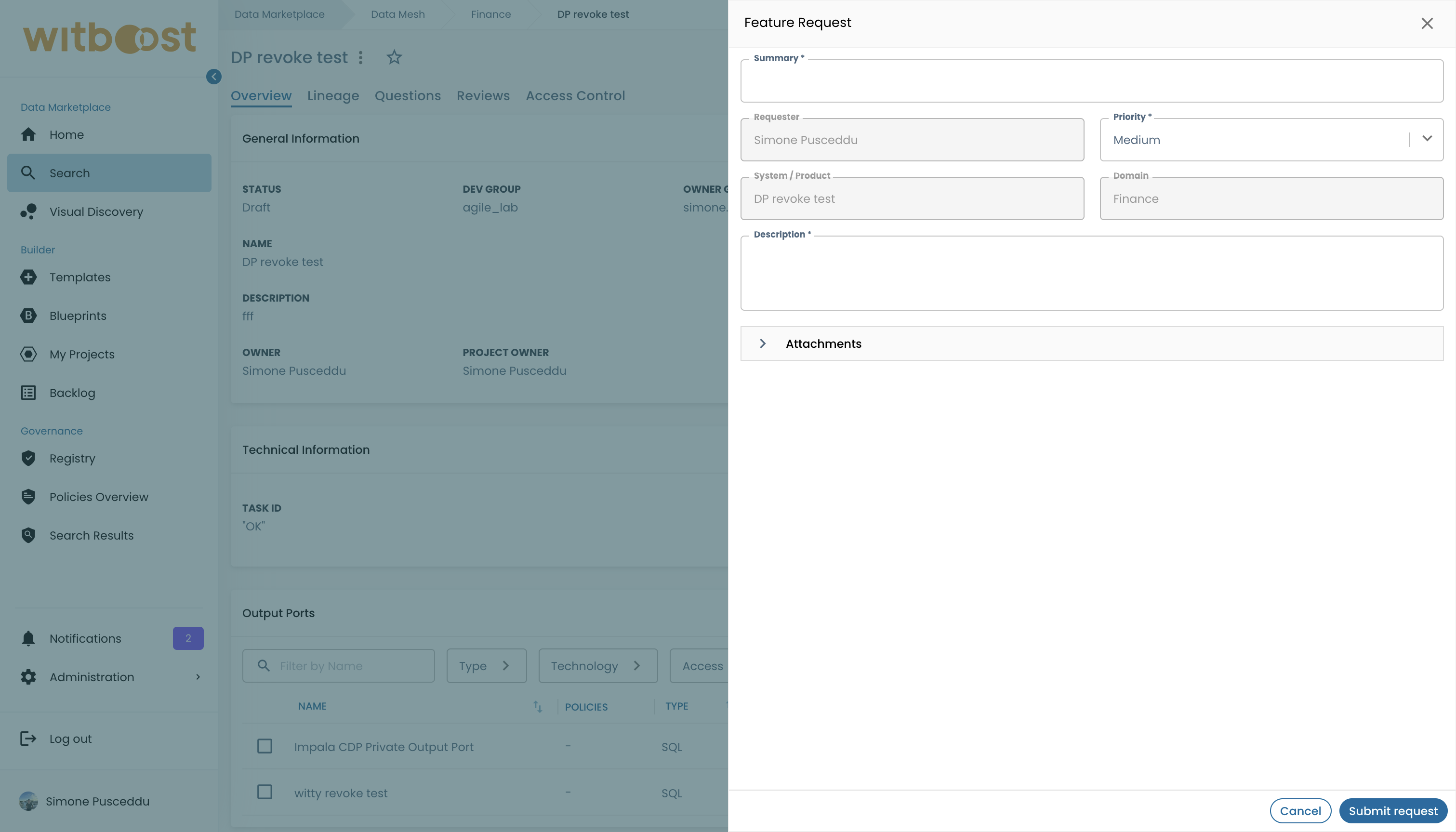 Feature Request Form