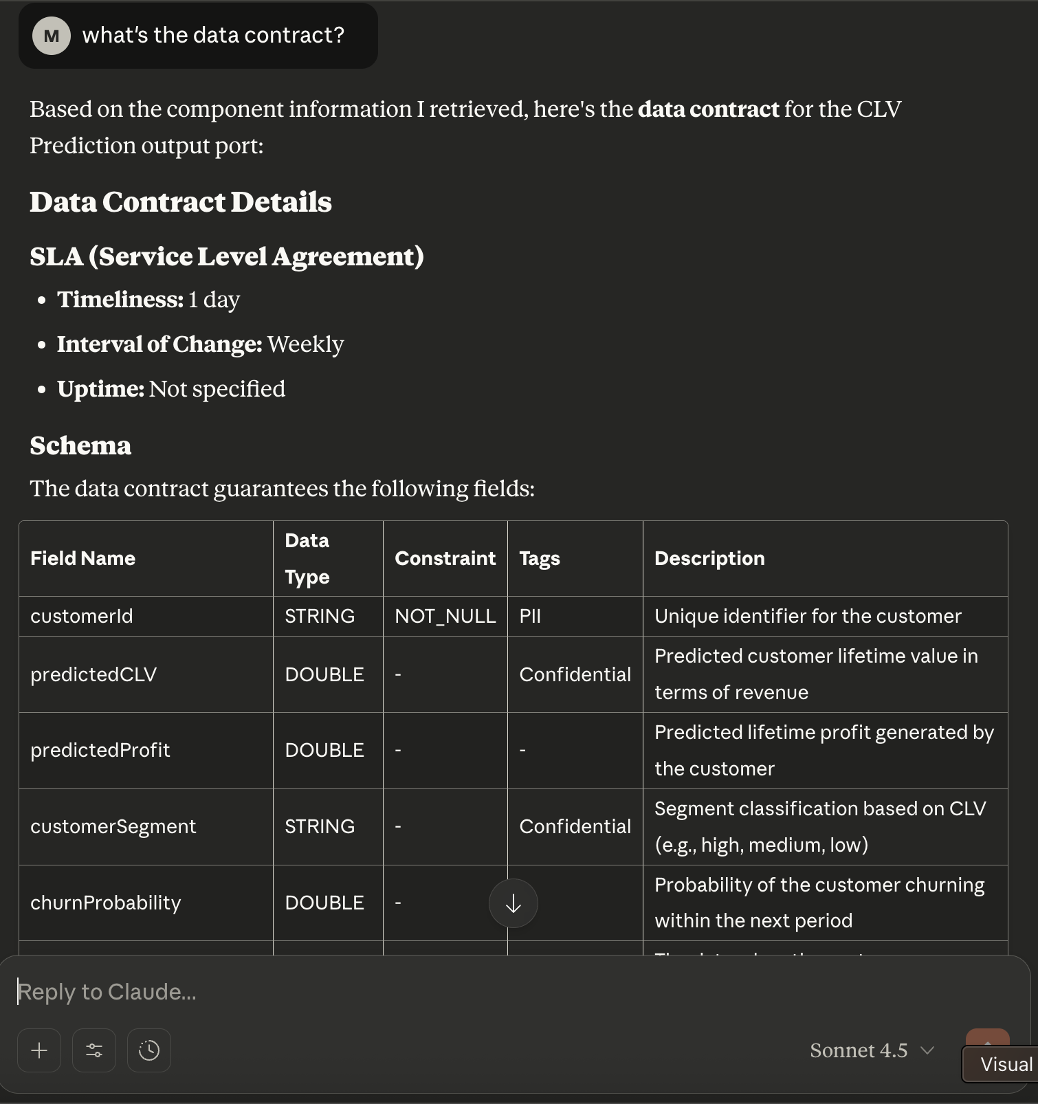 Get data contract