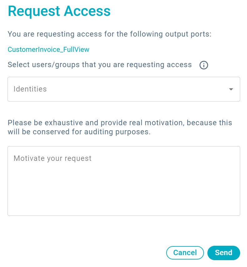 Request Access Modal