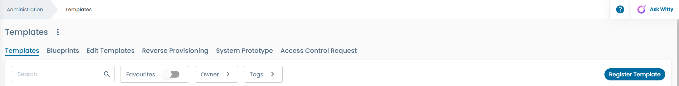 Register existing component